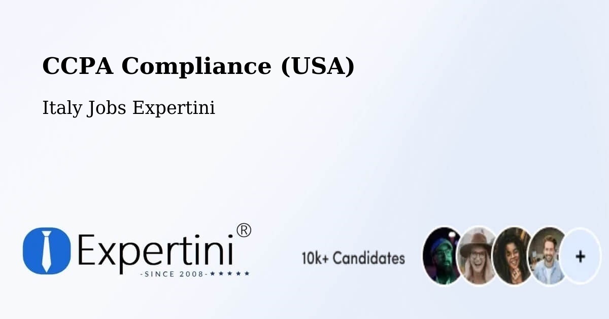 CCPA Privacy Rights & Compliance Notice – Cave - Italy Jobs Expertini